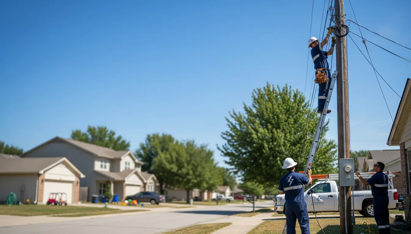 Residential electrician providing installation services in Fairmount City, PA